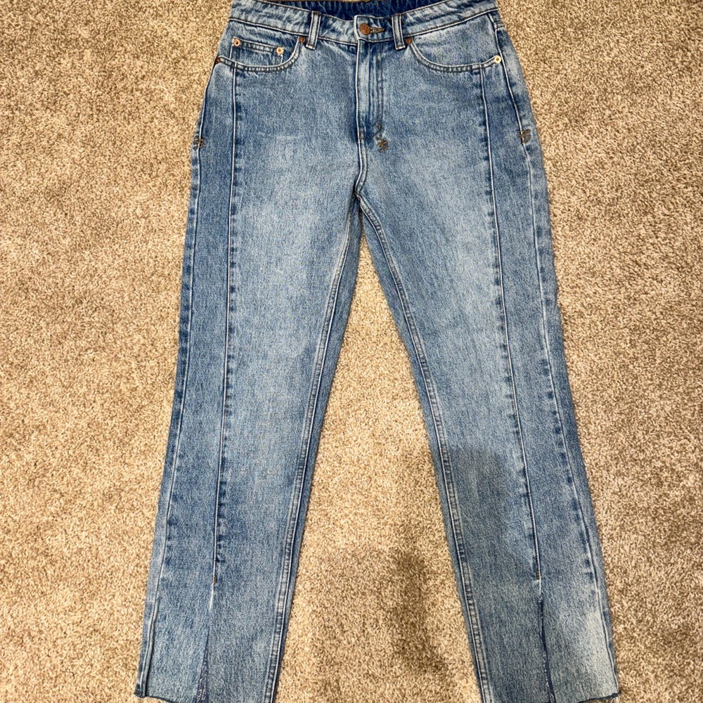 Ksubi Light Blue Straight Leg Jeans